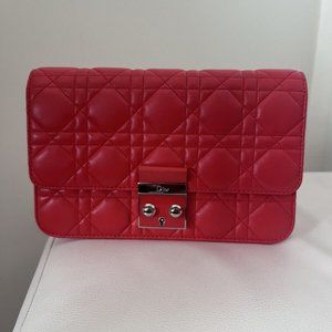 Christian Dior Lambskin Cannage Miss Dior Promena… - image 1